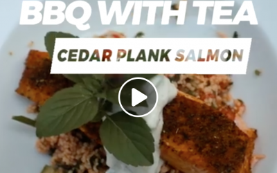 (Video) BBQ with Tea! Cedar Plank Salmon