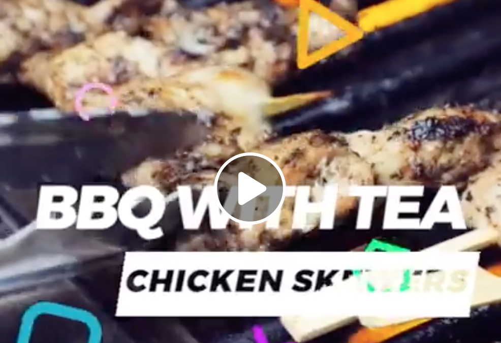 (Video) BBQ with Tea! Chicken Skewers